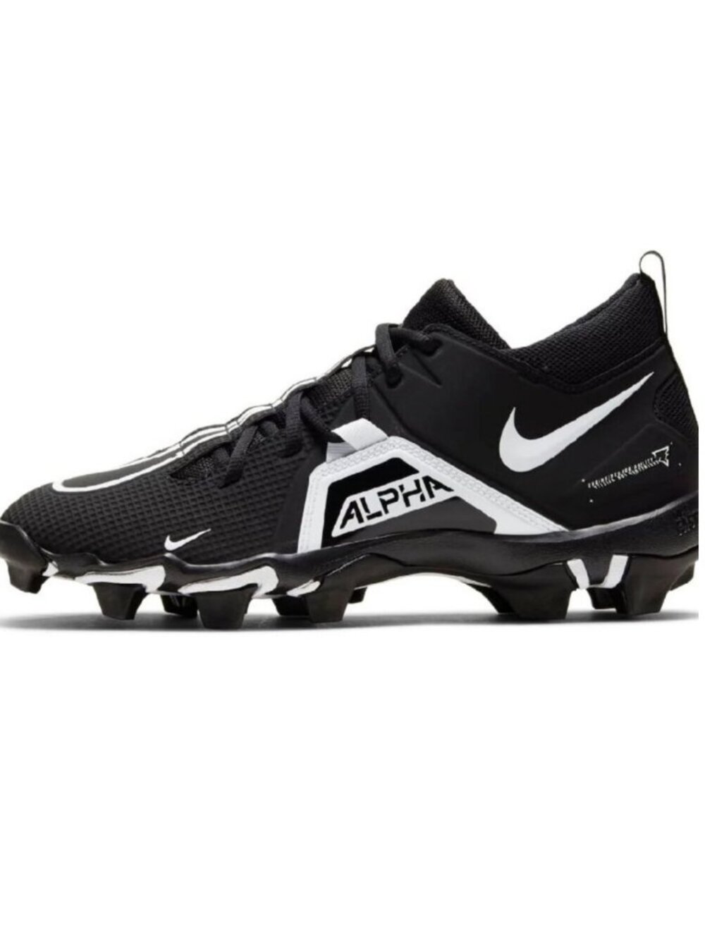 Nike Alpha Menace 3 Shark Men's Football Cleats Black White CV0582-001-176